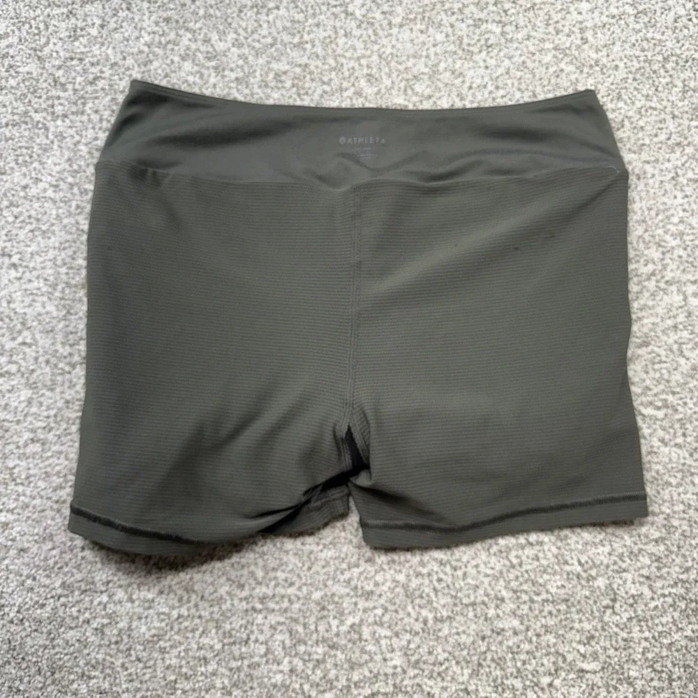 Women's Athleta Dark Green Stretch Athletic Zip Pockets‎ Soho Skort Size 6